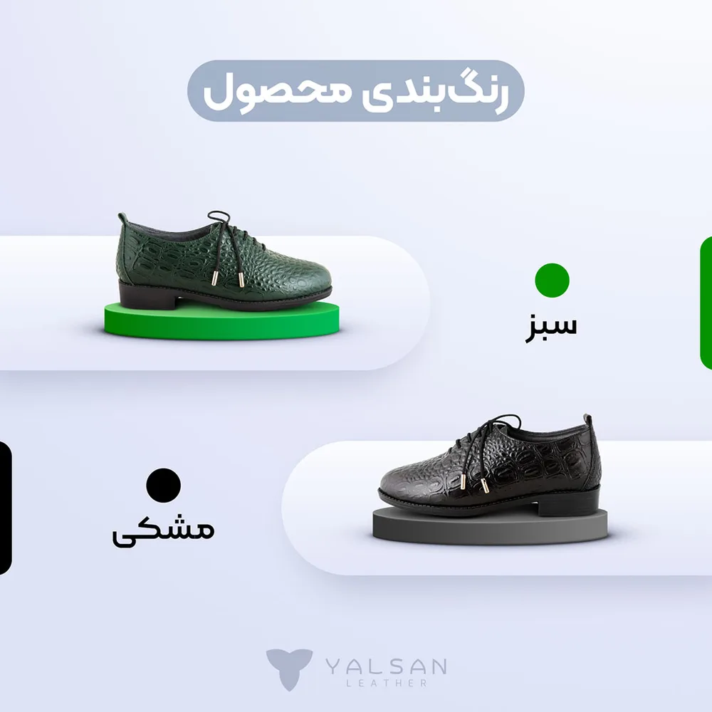 کفش روزمره زنانه مدل ایپک کد 668-GAN چرم یلسان — تصویر ۳