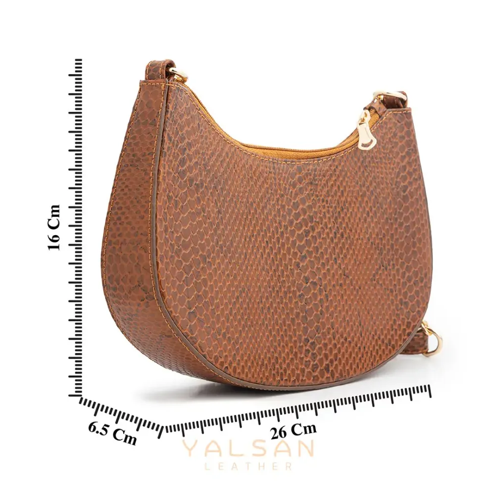 کیف دوشی زنانه مدل دلسا کد077-MRV چرم یلسان — تصویر ۳۵