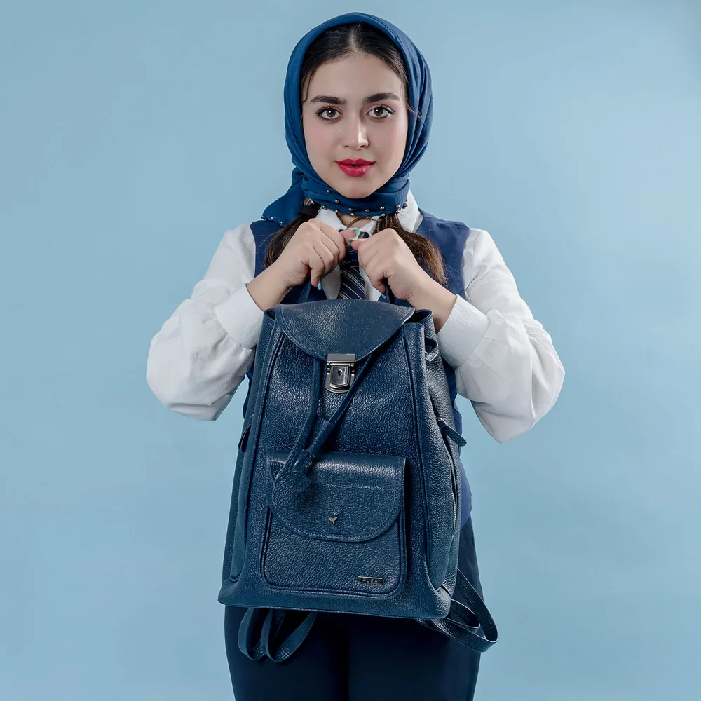 کوله پشتی زنانه مدل آرتان کد 045-BF چرم یلسان — تصویر ۶