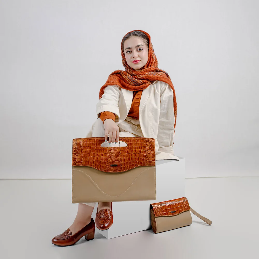 کیف اداری مدل ویلیام کد 112-GC چرم یلسان — تصویر ۵