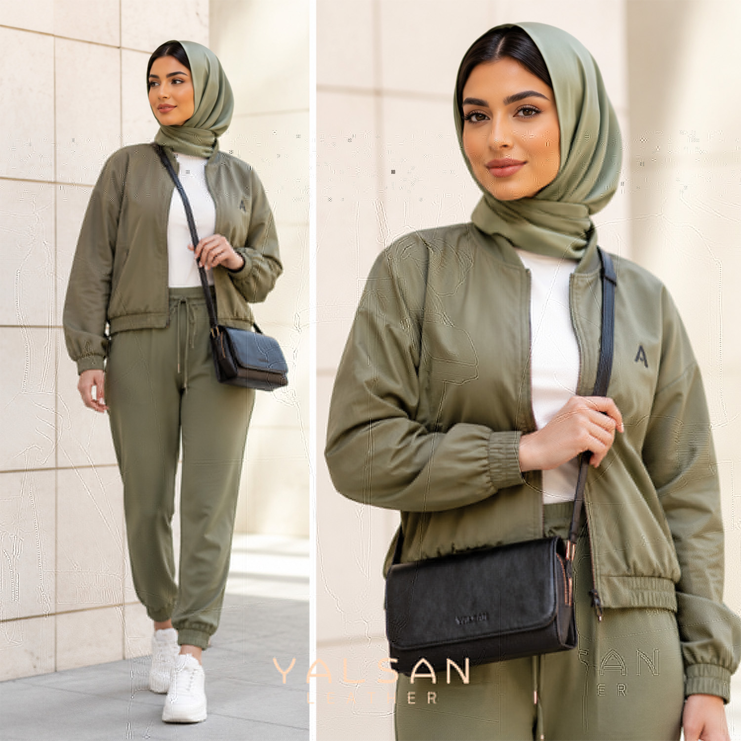 کیف دوشی زنانه مدل روناک کد 210-MC چرم یلسان — تصویر ۱۰