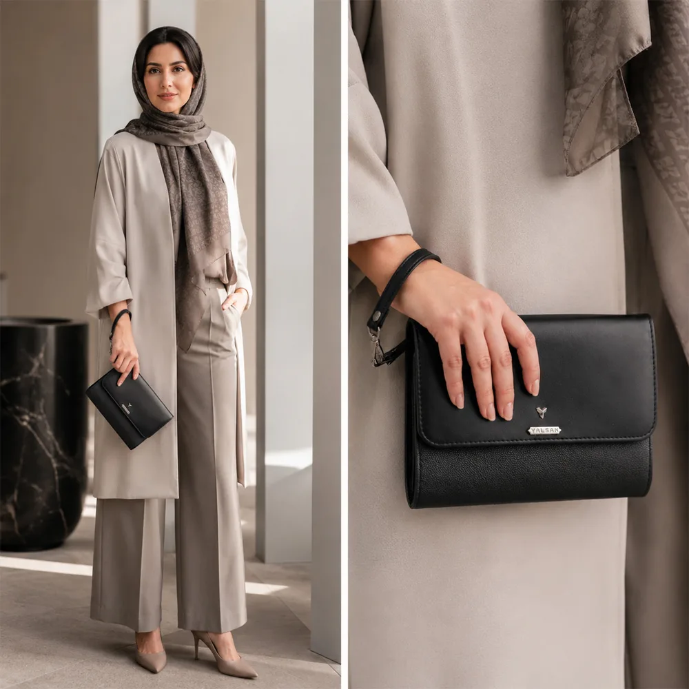 کیف دوشی و دستی مدل هیراد کد 042-MC چرم یلسان — تصویر ۸