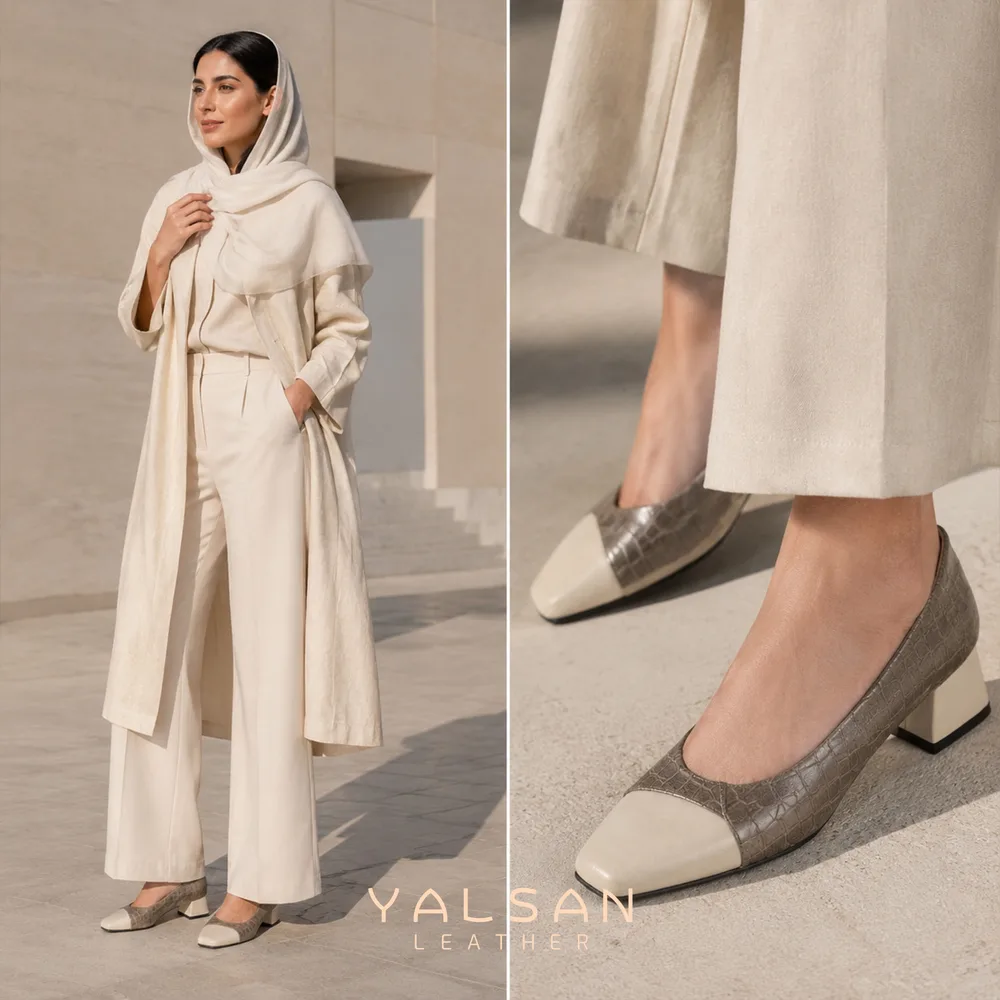 کفش پاشنه دار زنانه مدل آنه لا کد 692-MNL چرم یلسان — تصویر ۱۰
