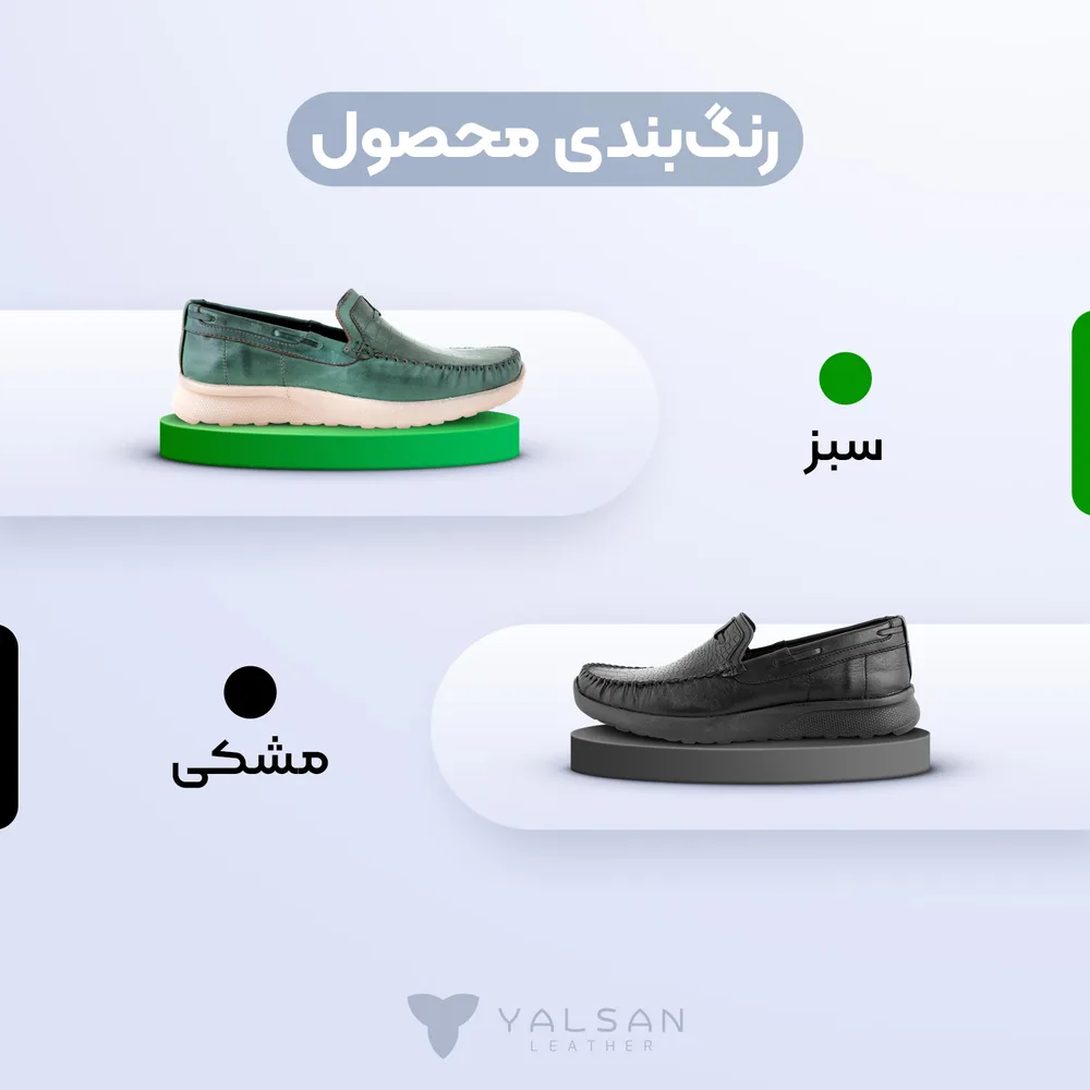 کالج مردانه مدل لاکی کد 569-PRM چرم یلسان — تصویر ۵
