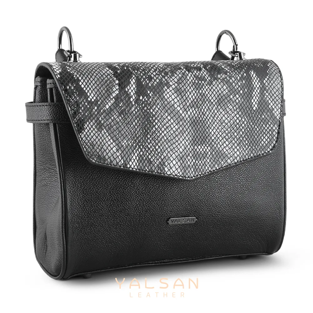 کیف دوشی و دستی زنانه مدل ماژولار ستا کد 214-MC چرم یلسان — تصویر ۳