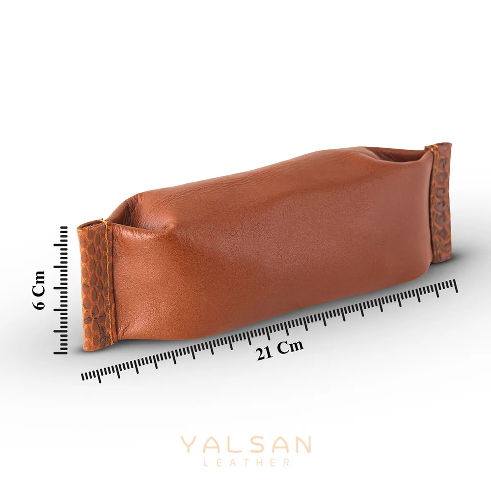 کیف آرایش زنانه مدل آرتمیس کد 141-MRV چرم یلسان — تصویر ۴