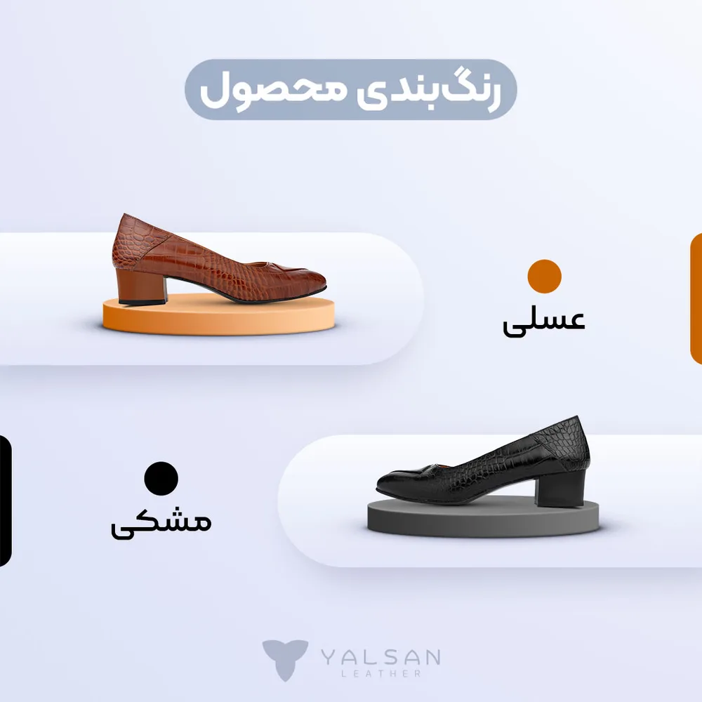 کفش پاشنه دار زنانه مدل آیسو کد 627-GC چرم یلسان — تصویر ۳