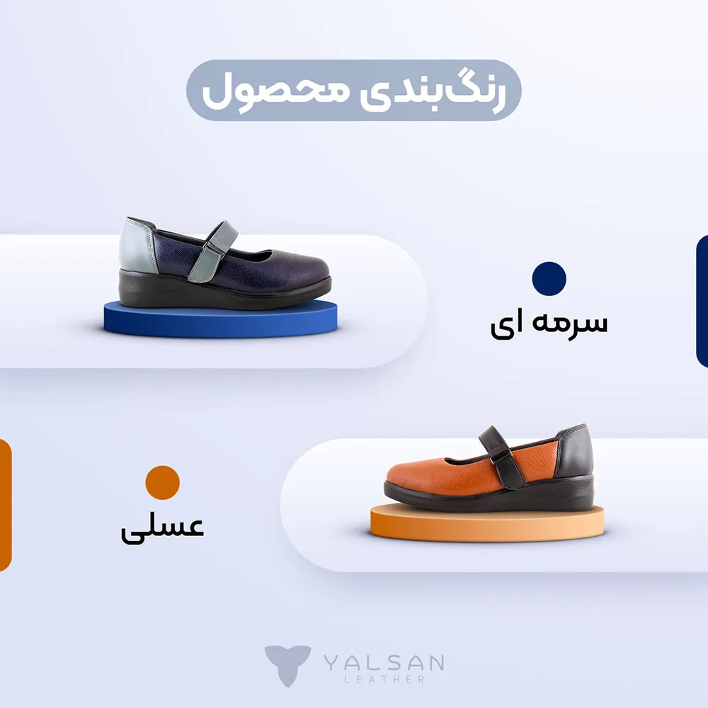 کفش روزمره زنانه مدل امیلیا کد 665-MC چرم یلسان — تصویر ۲