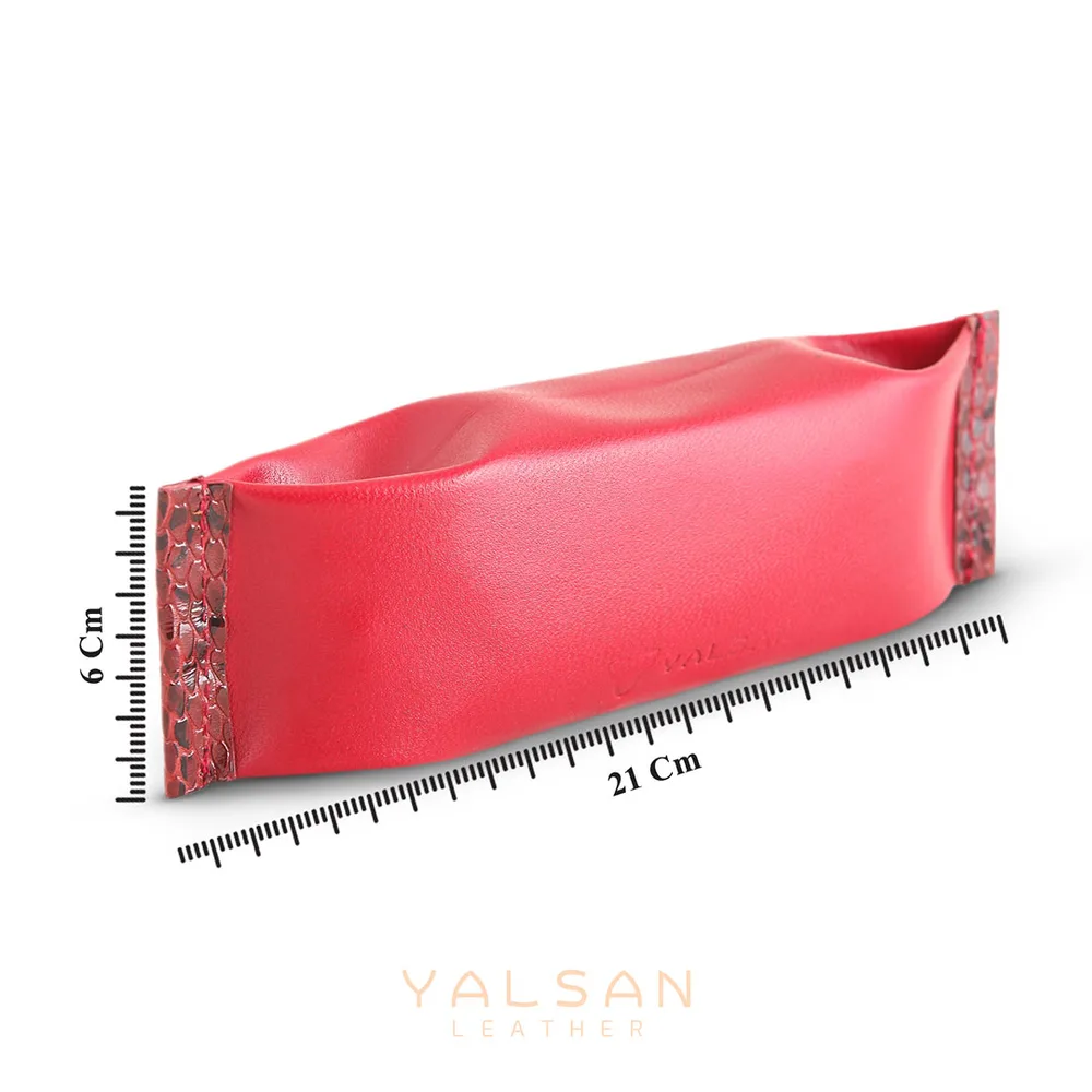 کیف آرایش زنانه مدل آرتمیس کد 141-MRV چرم یلسان — تصویر ۶