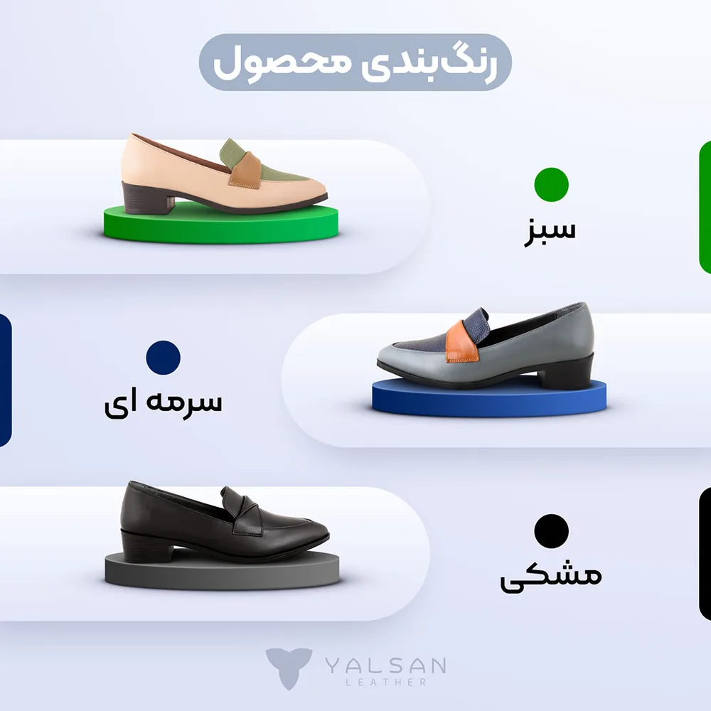 کفش پاشنه دار زنانه مدل جانت کد 666-MC چرم یلسان — تصویر ۲