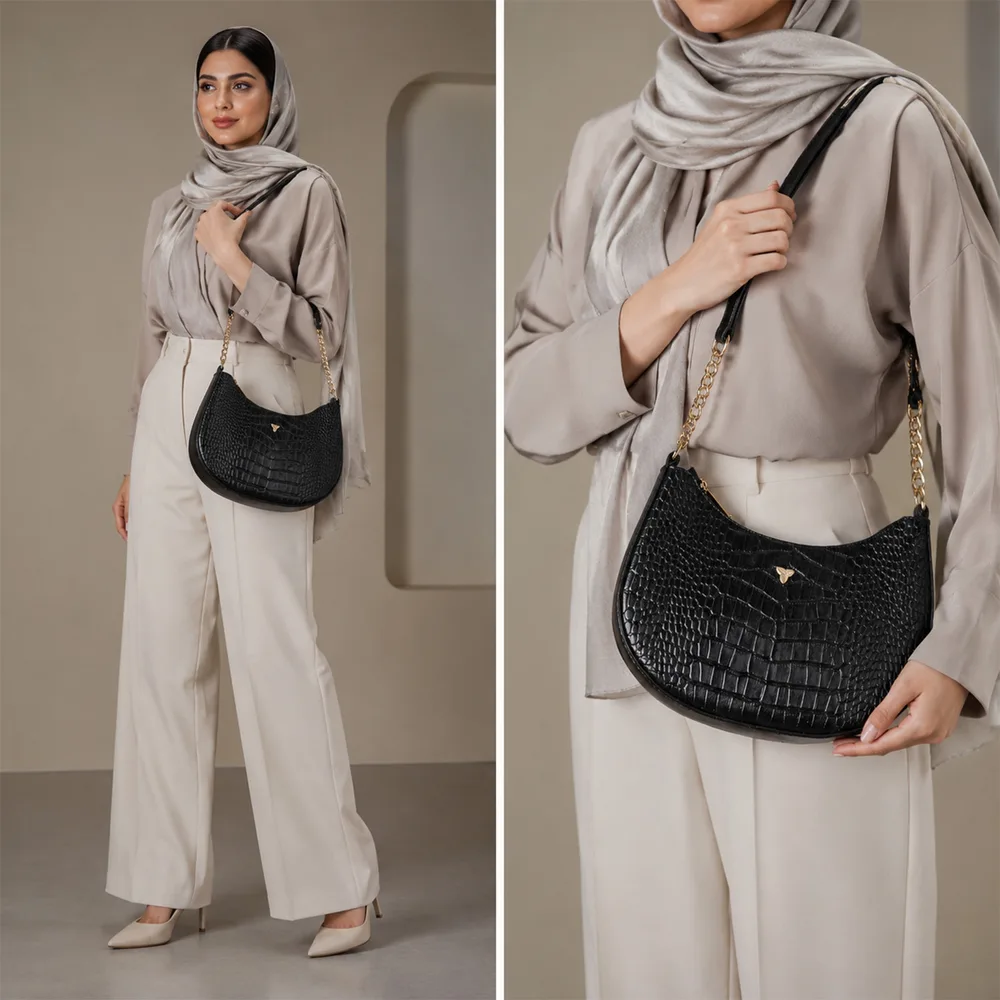 کیف دوشی زنانه مدل دلسا کد077-GC چرم یلسان — تصویر ۲۷