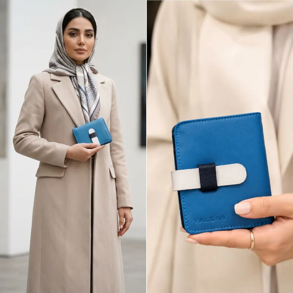 کیف پول مدل مارتین کد 212-GN چرم یلسان — تصویر ۶
