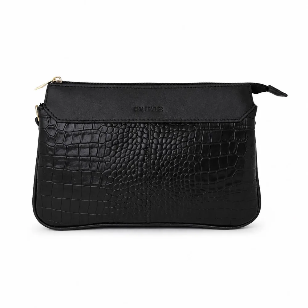کیف دوشی زنانه چرم هشت پلاس مدل ۱۵۲۳ کد 118-8plus-GC چرم هشت پلاس — تصویر ۲