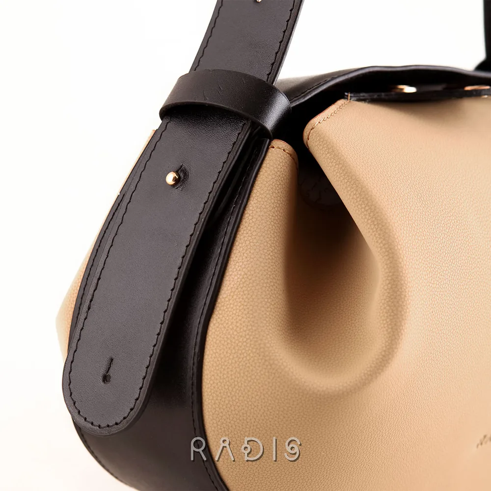 کیف دوشی و دستی زنانه مدل Airal کد 137-M.BS چرم رادیس — تصویر ۳